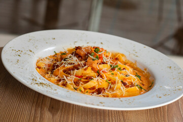 Fettuccini whit pork