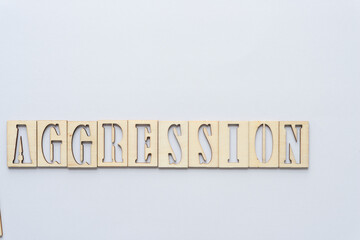 aggression (white blank paper)