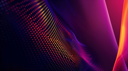 Obraz premium Abstract background dark neon colors and geometric pattern : Generative AI