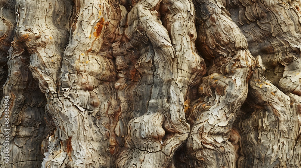 Poster old acacia tree trunk texture : Generative AI
