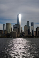 Obraz premium New York City skyline, cityscape of Manhattan in USA.