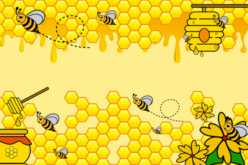 honey bee background