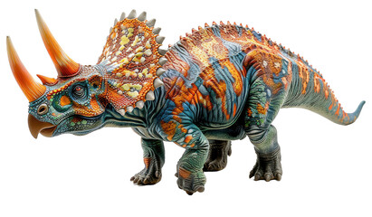 Triceratops isolated on a transparent background for web, banner, wallpaper