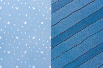 simple blue theme paper background featuring stars and stripes