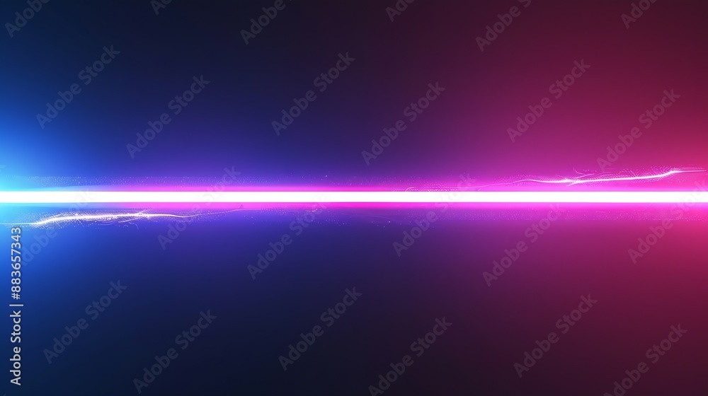 Aufkleber abstract electric line neon colorful gradient black background : generative ai
