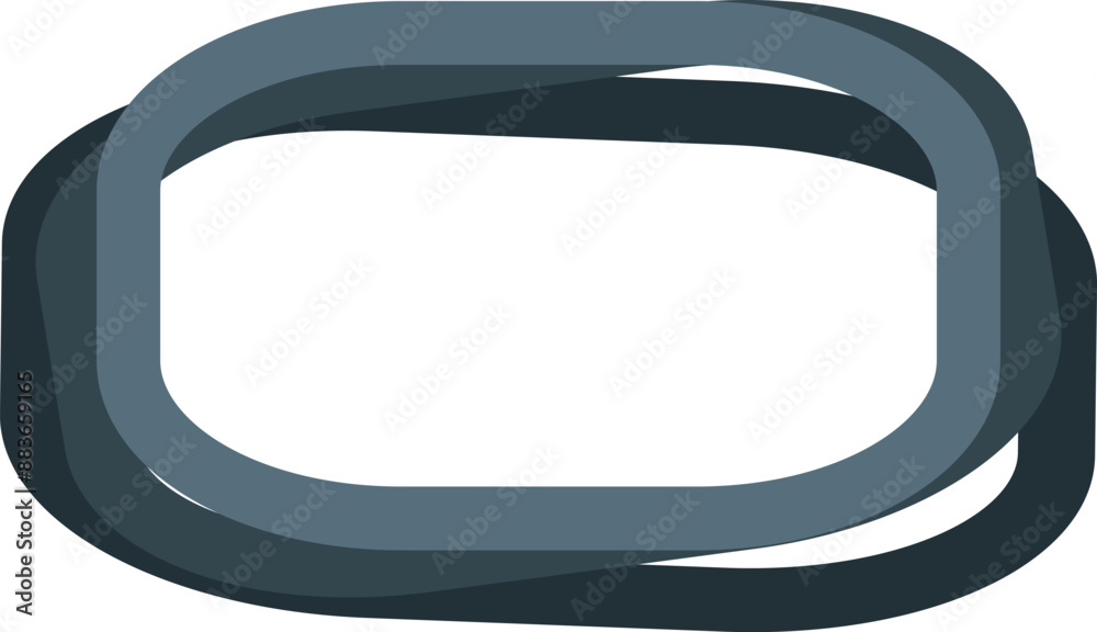 Poster abstract background with rounded rectangle shape repeating, creating a frame