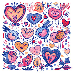 Valentine's Day cartoon cards
