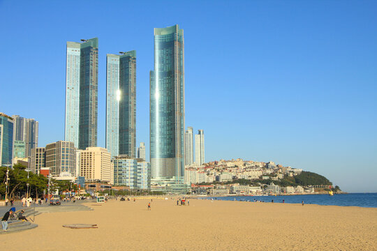 Beautiful View of Haeundae&rsquo;s Skyline in Busan, South Korea