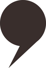 Black Quote Icon Vector Illustration