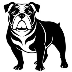Art & Illustration bulldog silhouette