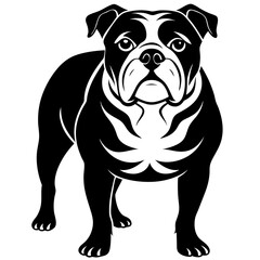 Art & Illustration bulldog silhouette