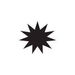 Star vector icon. Black star - Vector icon star Icon Vector / star icon / star- Vector icon on white background.