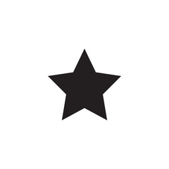 Star vector icon. Black star - Vector icon star Icon Vector / star icon / star- Vector icon on white background.