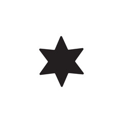 star shape logo, alone black star vector.
