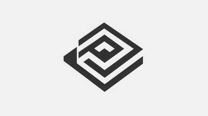 Architecture Firm Logo Using Clean Lines and Rectangles to Symbolize Precision and Structural Integrity