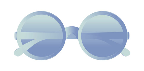 Fototapeta premium Sunglasses Isolated On White Background, Fashion Accessory Vector Illustration. 