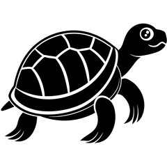 Vector of turtle design on white background. Easy editable layered vector illustration. Wild Animals.