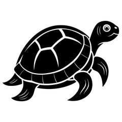 Vector of turtle design on white background. Easy editable layered vector illustration. Wild Animals.