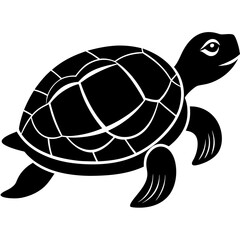 Vector of turtle design on white background. Easy editable layered vector illustration. Wild Animals.