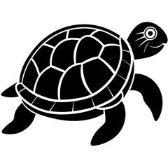 Vector of turtle design on white background. Easy editable layered vector illustration. Wild Animals.