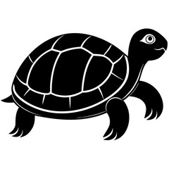 Vector of turtle design on white background. Easy editable layered vector illustration. Wild Animals.