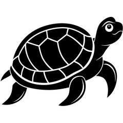 Vector of turtle design on white background. Easy editable layered vector illustration. Wild Animals.