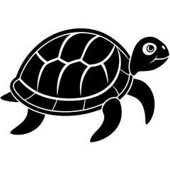 Vector of turtle design on white background. Easy editable layered vector illustration. Wild Animals.