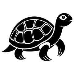 Vector of turtle design on white background. Easy editable layered vector illustration. Wild Animals.