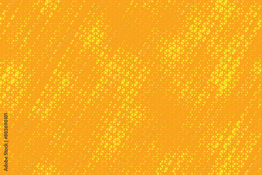 Fototapete abstract triangular background. yellow color geometric pattern. grunge background as design element.