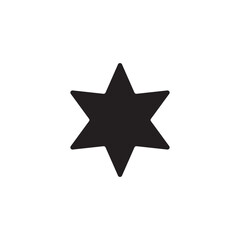 star shape logo, alone black star vector.
