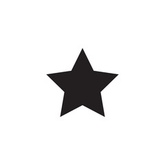 Obraz premium Illustration vector of black single stars. star icon glyph style design. 
