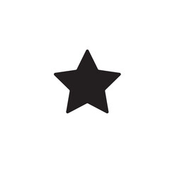 Illustration vector of black single stars. star icon glyph style design. 