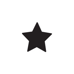 Obraz premium Illustration vector of black single stars. star icon glyph style design. 