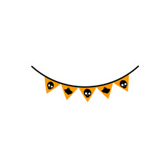 Halloween garland flag decoration