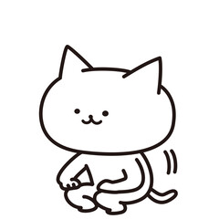 加工ok　ねこ素材No.259 屈伸1