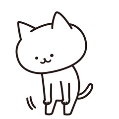 加工ok　ねこ素材No.260 屈伸2