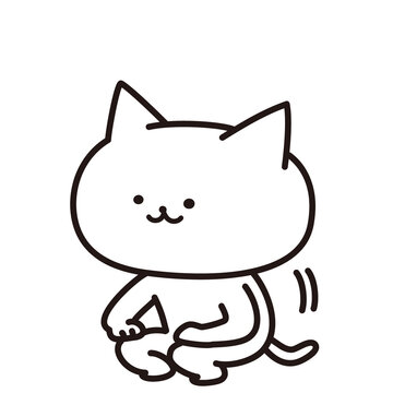 加工ok　ねこ素材No.259 屈伸1