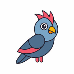  Cuckoo icon Vector Illustration on white background