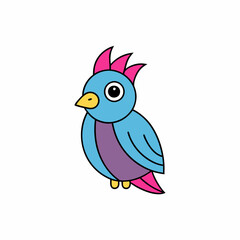  Cuckoo icon Vector Illustration on white background