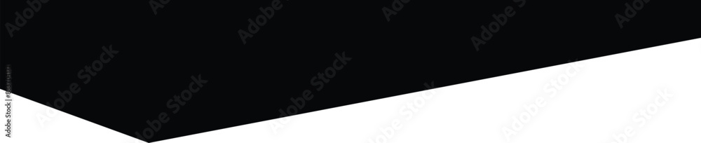 Wall mural separator shape for website. curve lines frame and corner, border for top page isolated on white bac