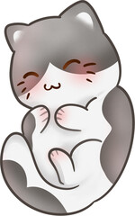 Handdrawn Cute Cat Illustration