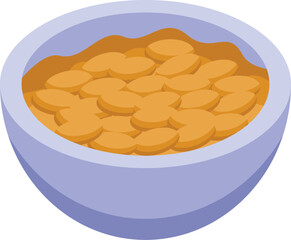 Blue bowl overflowing with delicious lentils, perfect for showcasing healthy eating or vegetarian cuisine