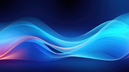 Modern colorful blue dotted flowing wave background