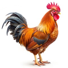 Fototapeta premium chicken isolated image white background