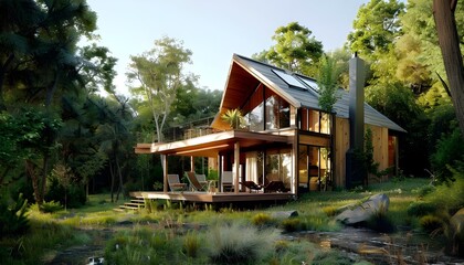 Homestead Design , Forest Off Grid Living