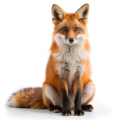 fox isolated image white background