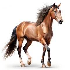 Naklejka premium horse isolated image white background