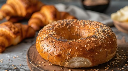 freshly baked bagels