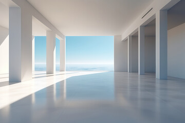 empty room with a window