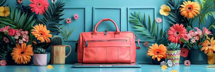 Woman's accessories on colorful background color blast on background handbag,
Kitchen knife and meat knife icon, flat style

 
